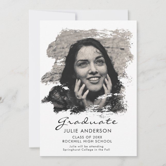 Anúncio de Formando de Traço de Pincel em Artsy Mo (Frente)