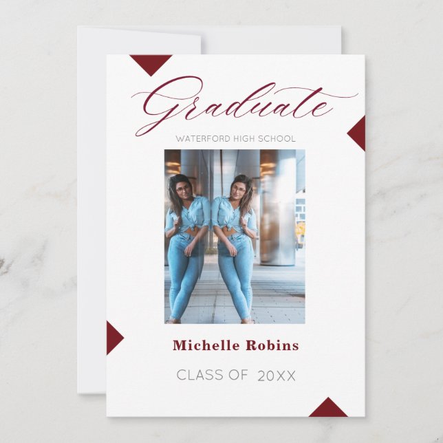 Anúncio de Formando do Mais velho do Segundo grau  (Frente)