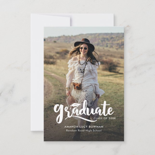 Anúncio de Formando Elegante de Graduação 2025 (Frente)