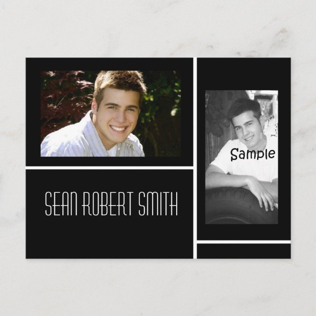 Anúncio de formando preto e branco 2 (Frente)