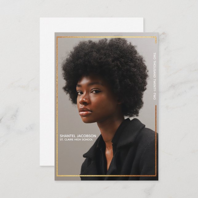 Anúncio de Formatação de Fronteira Dourada Simples (Frente/Verso)