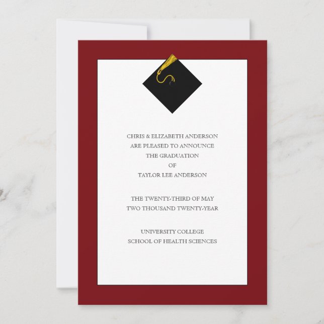 Anúncio de Formatura  (Frente)