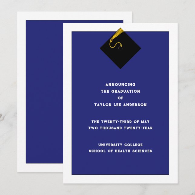 Anúncio de Formatura  (Frente/Verso)