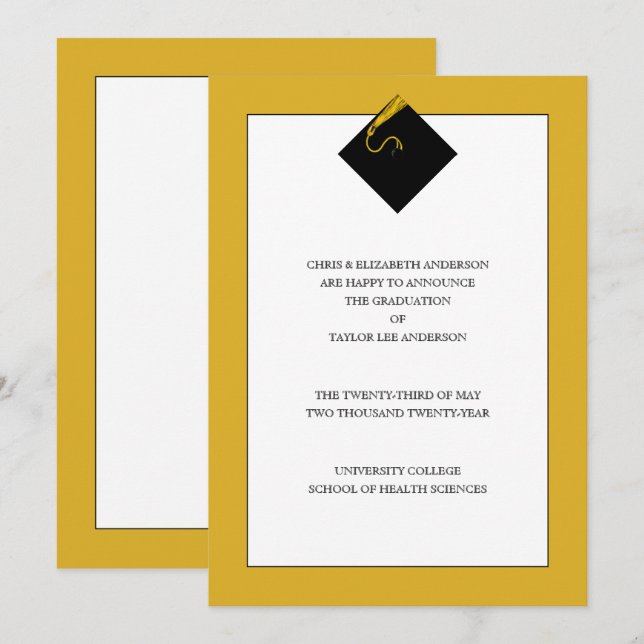 Anúncio de Formatura  (Frente/Verso)