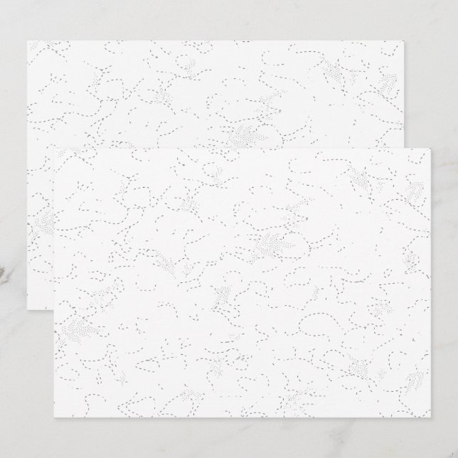 Anúncio de Formatura Branco Elegante (Frente/Verso)