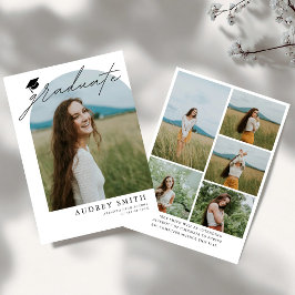 Anúncio de Formatura com Arco Boho Moderno 6 Fotos