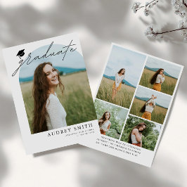 Anúncio de Formatura com Arco Boho Moderno 6 Fotos