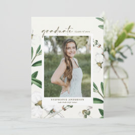 Anúncio de Formatura com Foto Botânica de Flores B