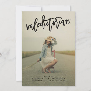 Anúncio de Formatura com Foto do Primeiro da Turma