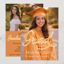 Anúncio de Formatura com Foto e Convite Parcial 