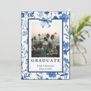 Anúncio de Formatura com Laço de Toile Coquete Fot