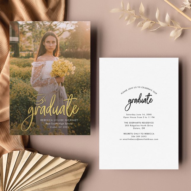 Anúncio de Formatura com Roteiro de Graduação (Criador carregado)