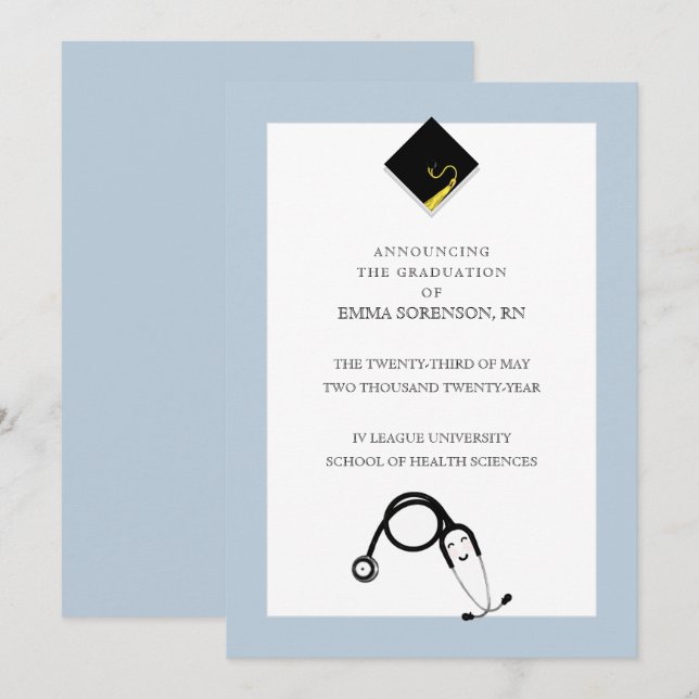 Anúncio de Formatura de Enfermagem (Frente/Verso)