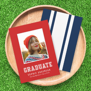 Anúncio de Formatura de Foto de Universidade com C