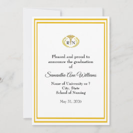 Anúncio de Formatura de uma Enfermeira - foto