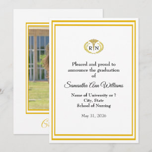 Anúncio de Formatura de uma Enfermeira - foto