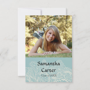 Anúncio de Formatura - Design Azul 3x5
