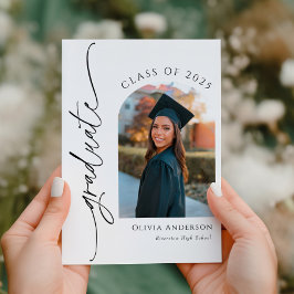 Anúncio de Formatura do Graduado com Foto