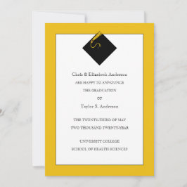 Anúncio de Formatura Dourado Amarelo