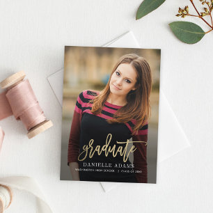 Anúncio de Formatura EDITÁVEL COR Pincel Dourado