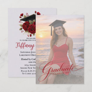 Anúncio de Formatura Elegante com Foto