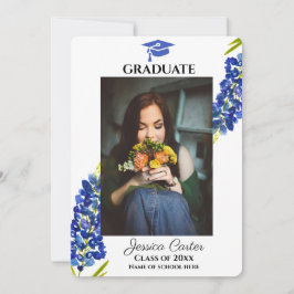 Anúncio de Formatura Floral Bluebonnets