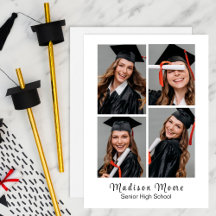 Anúncio de Formatura FOTO 4 IMPRESSÃO RÁPIDA Fácil