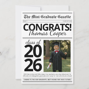 Anúncio de Formatura Infantil em Jornal Moderno