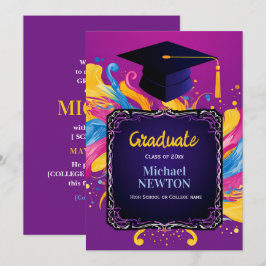 Anúncio de Formatura Personalizado Bold Burst