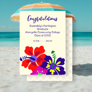 Anúncio de Formatura Personalizado Hibisco Arte Cr
