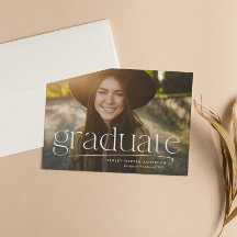 Anúncio de formatura personalizado simples com uma