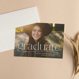 Anúncio de formatura personalizado simples com uma