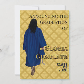 Anúncio de Formatura Preto e Dourado