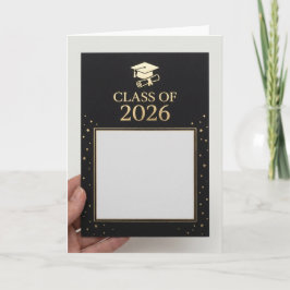 Anúncio de Formatura Preto e Dourado Luxuoso com F