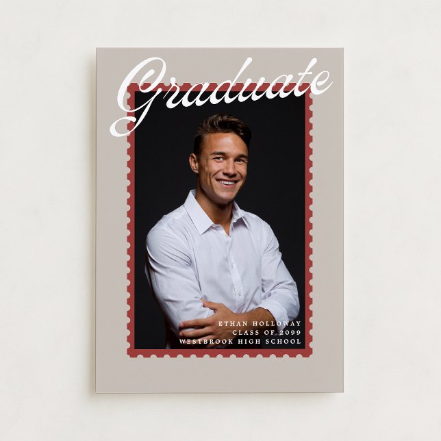 Anúncio de Formatura Selo de Correio Neutro e Acon (Criador carregado)