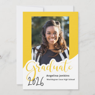 Anúncio de Foto Amarela de Graduado 2025