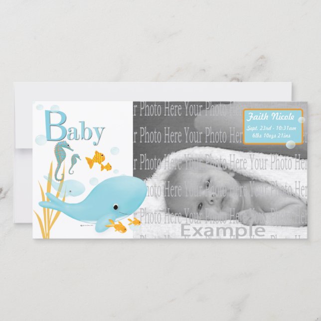 Anúncio de Foto Bebê do Ocean View (Frente)