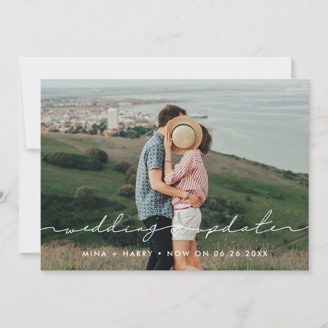 Anúncio de foto de atualização de casamento fofo m (Frente)