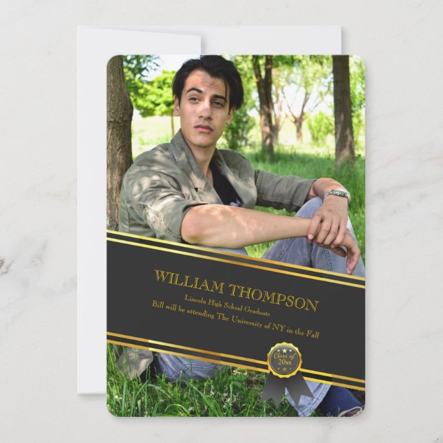 Anúncio de Foto de Banner de Graduação (Frente)