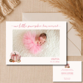 Anúncio de Foto de Bebê Menino da Pequena Abóbora 