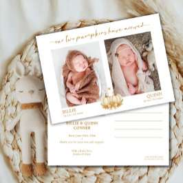 Anúncio de Foto de Bebês Gêmeos Duas Pequenas Abób