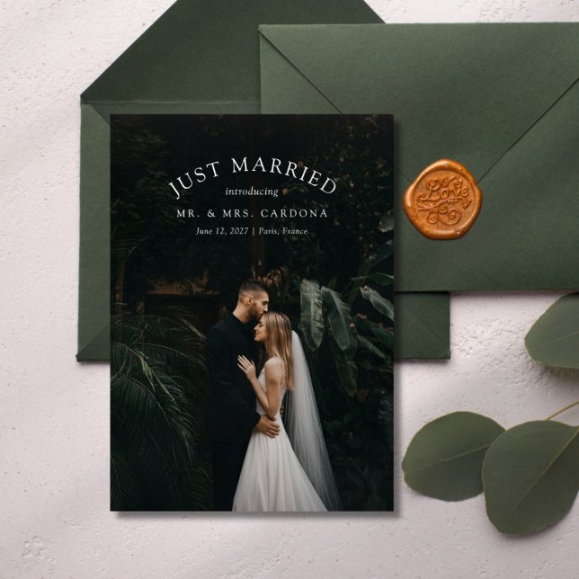 Anúncio de Foto de Casamento de Fuga de Recém-Casa (Criador carregado)