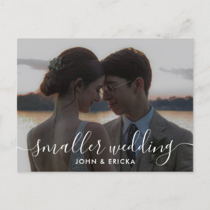 Anúncio de Foto de Casamento Menor com Caligrafia