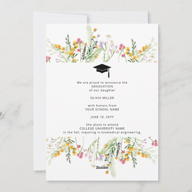 Anúncio de Foto de Festa de formatura de Flor Selv (Verso)