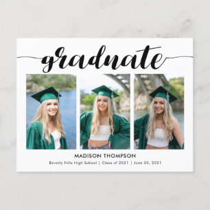 Anúncio de Foto de Formatura com Caligrafia Simple