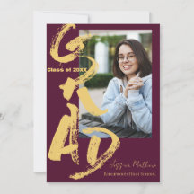 Anúncio de Foto de Formatura da Turma de 2025 GRAD