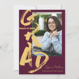 Anúncio de Foto de Formatura da Turma de 2025 GRAD