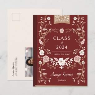 Anúncio de Foto de Formatura de Livro de Bibliotec