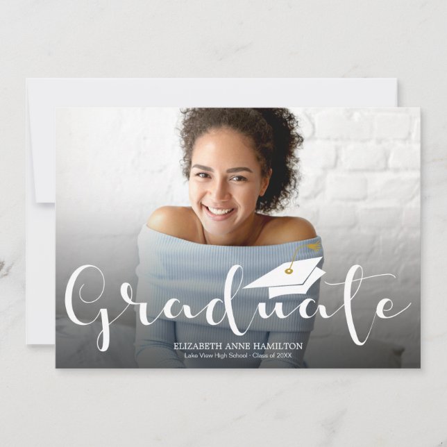 Anúncio de Foto de Formatura do Ensino Médio (Frente)