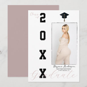 Anúncio de Foto de Formatura Rosa e Preto